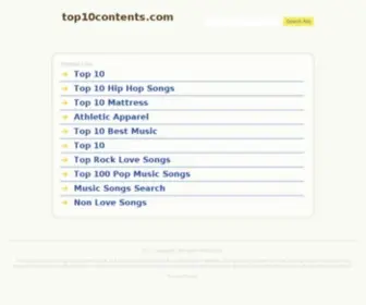 Top10Contents.com(Top10 Contents) Screenshot