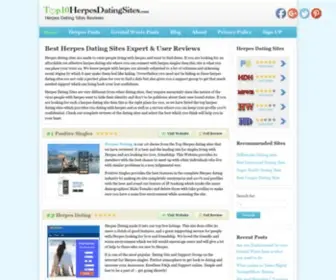 Top10Herpesdatingsites.com(Top 10 Herpes Dating Sites Reviews 2017 with User Reviews) Screenshot