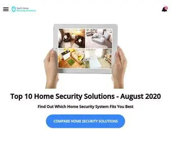 Top10Homesecuritysolutions.com(Top 10 Home Security Solutions) Screenshot