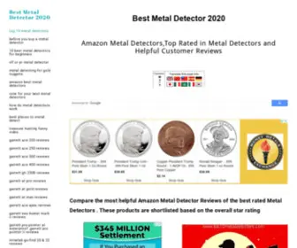 Top10Metaldetectors.com(Best Metal DetectorTop 10 metal detectors) Screenshot