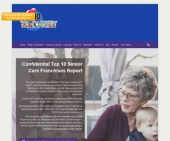 Top10Seniorcarefranchises.com(Top 10 Senior Care Franchises) Screenshot