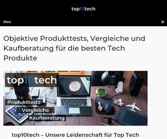 Top10Tech.de(Tests, Vergleiche & Kaufberatung für Tech Produkte) Screenshot