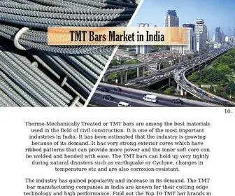 Top10TMTbrandsindia.com(Top 10 TMT Brands in India) Screenshot