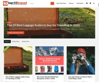 Top10Travel.online(Top10Travel reviews the Best Travel Gear & Travel Buying Guides in 2020) Screenshot