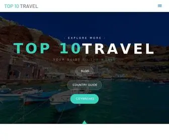 Top10Travelblog.com(Top 10 Travel Blog) Screenshot