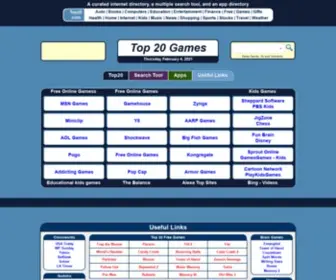 Top20Games.com(Top 20 Games) Screenshot