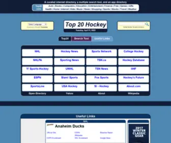 Top20Hockey.com(A curated (hand) Screenshot