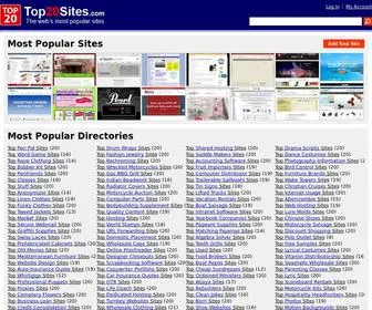 Top20Sites.com(The Web's Most Popular Sites) Screenshot