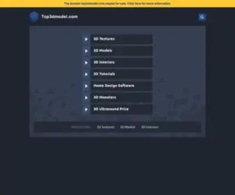 Top3Dmodel.com(Top 3d models) Screenshot