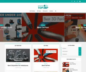 Top3DP.com(Home) Screenshot