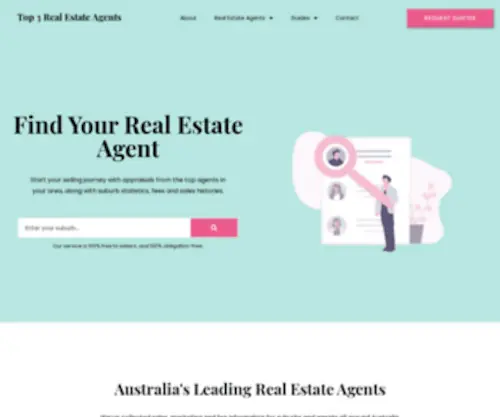 Top3Realestateagents.com.au(Top3Realestateagents) Screenshot