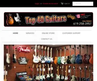 Top40Guitars.com(Top 40 Guitars) Screenshot