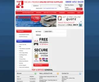 Top4Office.com(Leading UK Managed Print Service Provider) Screenshot