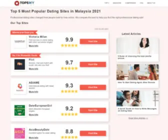 Top5-Datingsites-MY.com(Top 5 Most Popular Dating Sites in Malaysia 2020) Screenshot