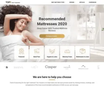 Top5-Mattresses.com(Top 5 Mattresses) Screenshot