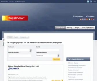 Top50Solar.nl(Top 50 Nederlandstalige zonne) Screenshot