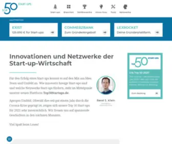 Top50Startups.de(Die deutsche Start) Screenshot
