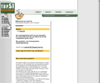 Top51.de(TOP51 Gewinnspiele Ranglisten) Screenshot