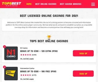 Top5Bestcasinos.com Screenshot