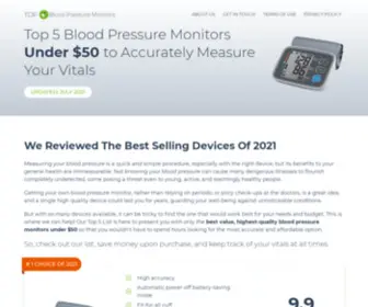 Top5Bpmonitors.com(Top 5 Blood Pressure Monitors) Screenshot