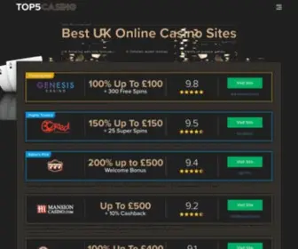 Top5Casinosites.co.uk Screenshot