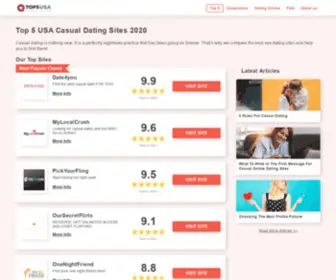 Top5Casual-Datingus.com(Top 5 USA Casual Dating Sites 2020) Screenshot