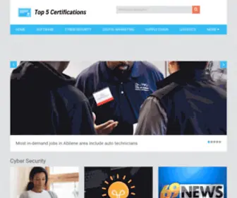 Top5Certifications.com(Top 5 Certifications) Screenshot