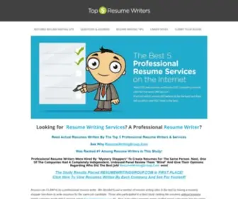 Top5Resumewriters.com(Resume Writing Services) Screenshot