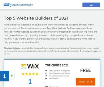 Top5Websitebuilder.com(Top 5 Website Builder ofTop 5 Website Builder) Screenshot