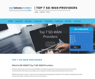 Top7Sdwanproviders.com(Top 7 SD) Screenshot