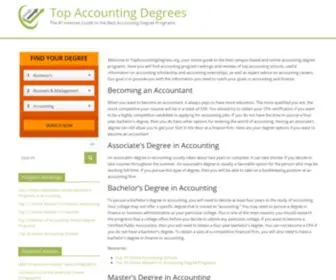 Topaccountingdegrees.org(Top Accounting Degrees) Screenshot