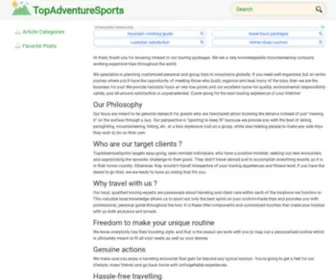 Topadventuresports.com(Mountaineering) Screenshot