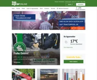 Topagrar.com(Neuigkeiten rund um die Landwirtschaft auf top agrar) Screenshot