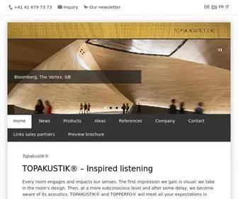 Topakustik.ch(Acoustic panel solutions) Screenshot