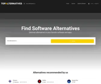 Topalternatives.net(Software Alternatives & Reviews) Screenshot