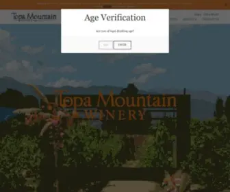 Topamountainwinery.com(Topa Mountain Winery in Ojai) Screenshot