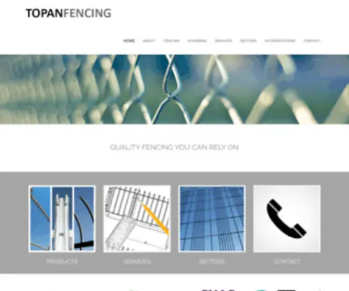 Topan.co.uk(Topan Fencing) Screenshot