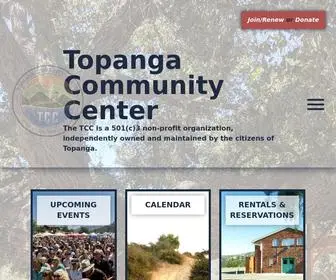 Topangacommunitycenter.org(Topanga Community Center) Screenshot