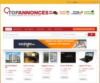 Topannonces.mu(Petites annonces gratuite à l\' île Maurice) Screenshot