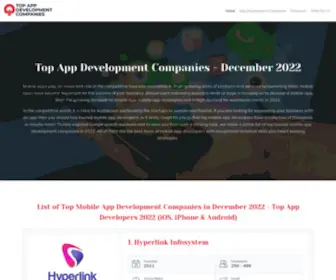 Topappdevelopmentcompanies.com(Top App Development Companies) Screenshot