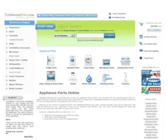 Topapplianceparts.com(Appliance Parts) Screenshot