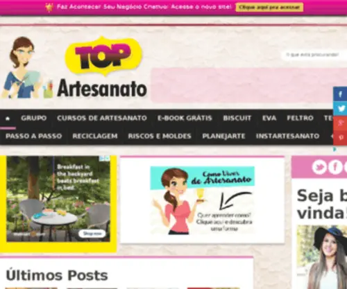 Topartesanato.com(Top Artesanato) Screenshot