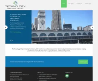 Topartnerslp.com(Technology Opportunity Partners) Screenshot