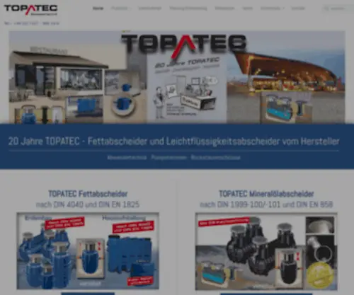 Topatec.de(TOPATEC GmbH konzipiert und produziert Abscheider in eigener Herstellung. Vertrauen durch) Screenshot