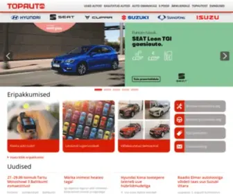 Topauto.ee(Hyundai, SEAT, CUPRA, Suzuki, Citroen, Isuzu, SsangYong autode müük ja hooldus) Screenshot