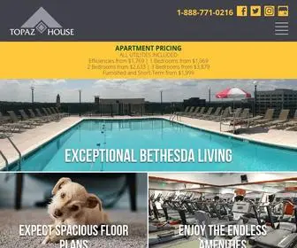 Topazhouse.com(Luxury Apartments for Rent in Bethesda) Screenshot