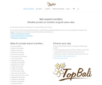 Topbali.com(Bali airport transfers with private driver) Screenshot