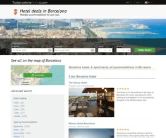 Topbarcelonahotels.com(Barcelona hotels & apartments) Screenshot