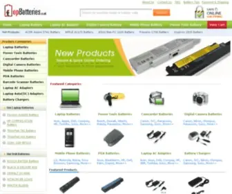 Topbatteries.co.uk(Laptop Battery) Screenshot