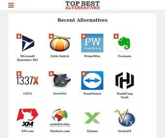 Topbestalternatives.com(Crowdsourced Software Recommendation Engine) Screenshot
